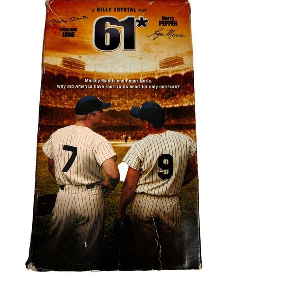 Vintage VHS 61 Movie Mickey Mantle Roger Maris 2001 - Picture 3 of 5